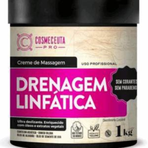 Creme De Massagem Drenagem Linfatica 1kg Pote